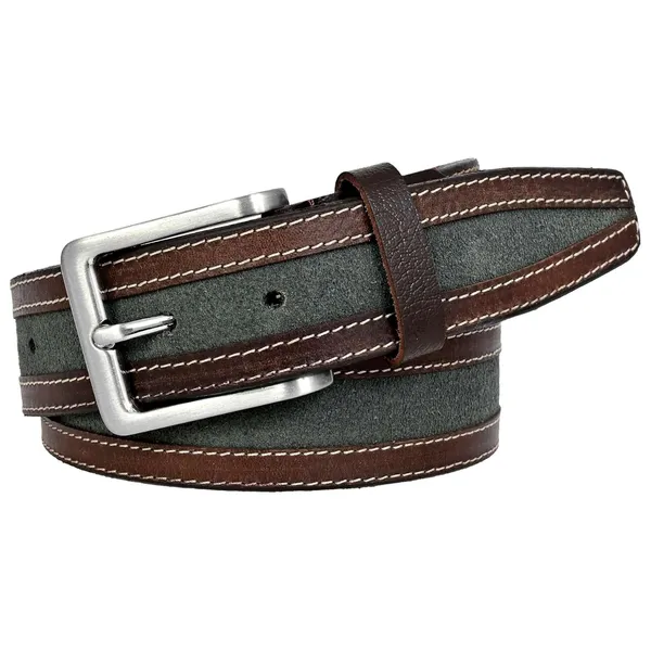 Green_Leather_Belt_With_Metal_Buckle_For_Men_|_Premium_Smooth_Leather_Lightweight_Classic_Belt_With_Durable_Stitching_|_Width-_3cm_(30mm)