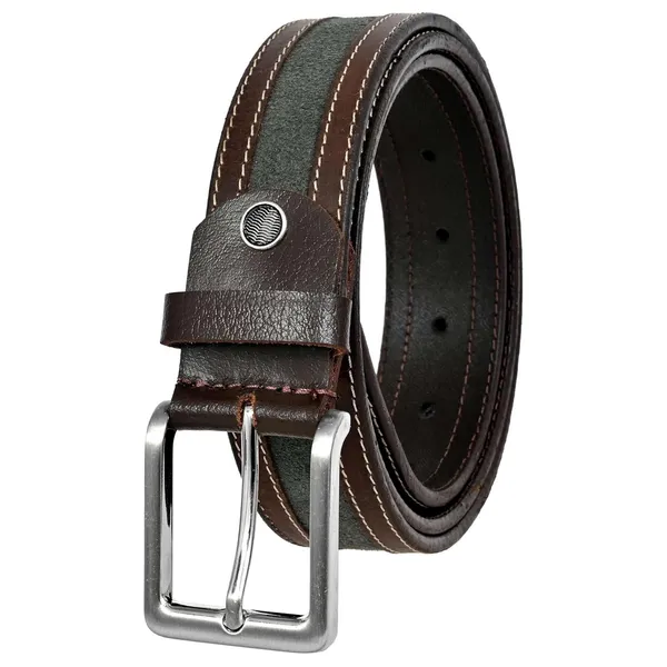 Green_Leather_Belt_With_Metal_Buckle_For_Men_|_Premium_Smooth_Leather_Lightweight_Classic_Belt_With_Durable_Stitching_|_Width-_3cm_(30mm)