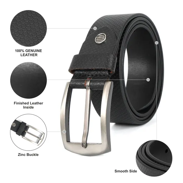Black_Leather_Belt_With_Metal_Buckle_For_Men_|_Premium_Fish_Print_Leather_Lightweight_Classic_Belt_With_Durable_Stitching_|_Width-3cm_(30mm)