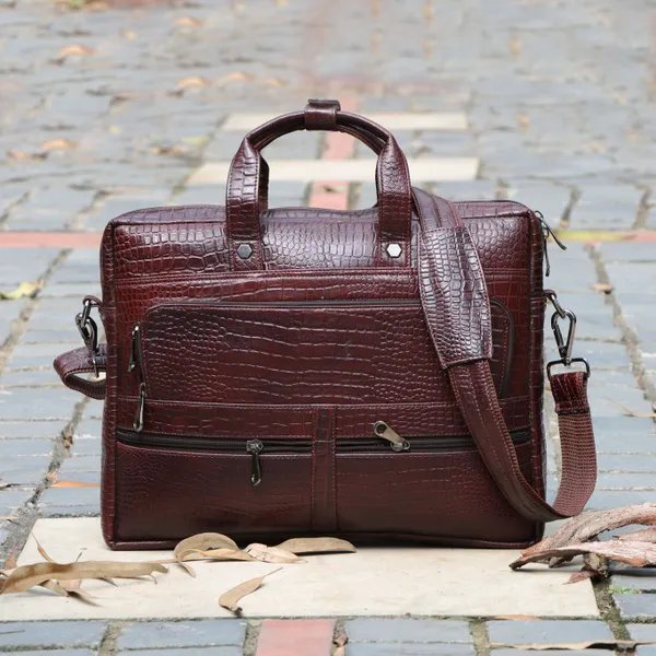 Brown_Leather_Laptop_Bag_For_Men_Office_|_3_Zipper_Pockets_|_2_Inner_Spacious_Compartments_|_Adjustable_and_Removable_Shoulder_Strap