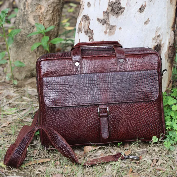Brown_Leather_Laptop_Bag_For_Men_Office_|_3_Zipper_Pockets_|_2_Inner_Spacious_Compartments_|_1_Flap_Pocket_|_Adjustable_and_Removable_Shoulder_Strap