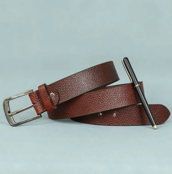 Tan_Leather_Belt_With_Metal_Buckle_For_Men_|_Premium_Smooth_Leather_Lightweight_Classic_Belt_With_Durable_Stitching_|_Width-_3.5cm_(35mm)