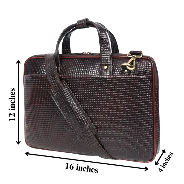 Leather_Laptop_Bag_for_Men,_3_Zipper_Pockets,_2_Spacious_Compartments_with_Padded_Laptop__Slot,_Crossbody_Bag_With_Adjustable_and_Removable_shoulder_Straps.