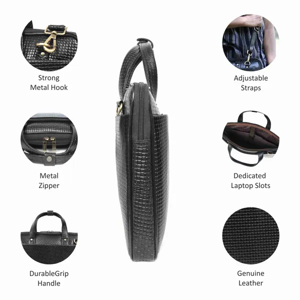 Leather_Laptop_Bag_for_Men,_3_Zipper_Pockets,_2_Spacious_Compartments_with_Padded_Laptop__Slot,_Crossbody_Bag_With_Adjustable_and_Removable_shoulder_Straps.