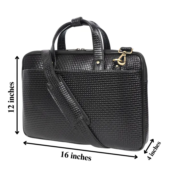Leather_Laptop_Bag_for_Men,_3_Zipper_Pockets,_2_Spacious_Compartments_with_Padded_Laptop__Slot,_Crossbody_Bag_With_Adjustable_and_Removable_shoulder_Straps.