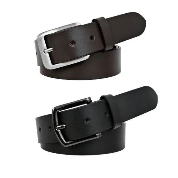 Men’s_Genuine_Leather_Belt_Combo_–_Pack_of_2_Formal_and_Casual_Belts_with_Classic_Metal_Buckle_–_Ideal_Gift_Set_|_Width-_3cm_(30mm)