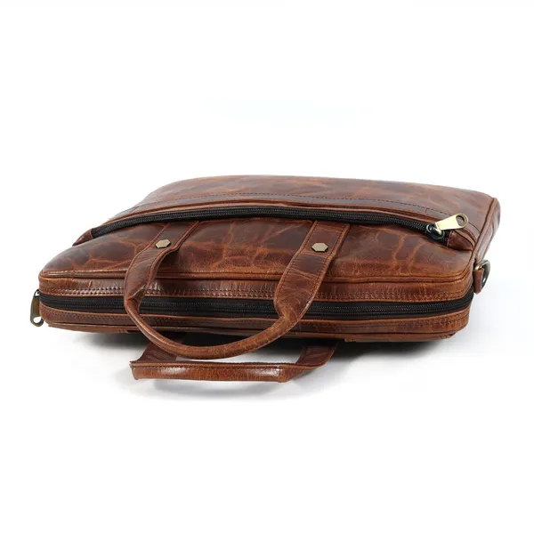 Brown_Leather_Bag_For_Men_Office_|_Adjustable_Shoulder_Bag_|_2_Zipper_Pockets_|_2_Inner_Spacious_Compartments_|_1_Flap_Pocket