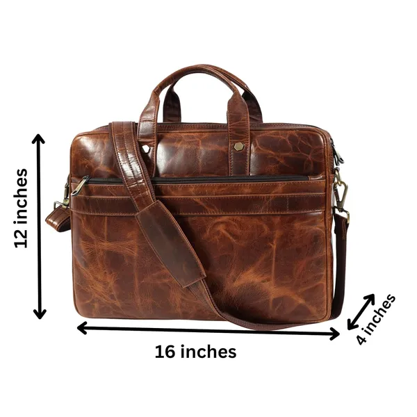 Brown_Leather_Bag_For_Men_Office_|_Adjustable_Shoulder_Bag_|_2_Zipper_Pockets_|_2_Inner_Spacious_Compartments_|_1_Flap_Pocket