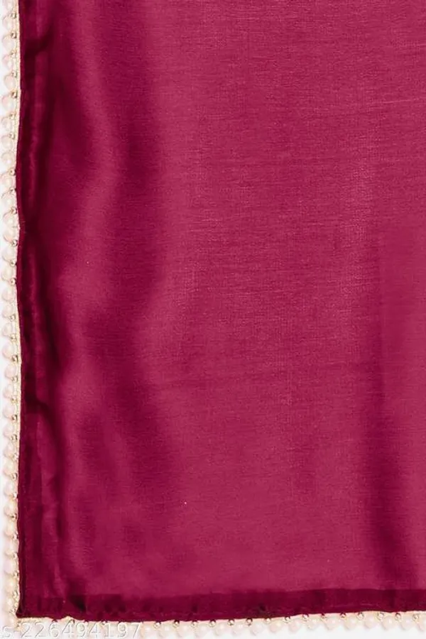Maroon_Sana_Silk_Solid_Saree_For_Women_With_Unstitched_Blouse