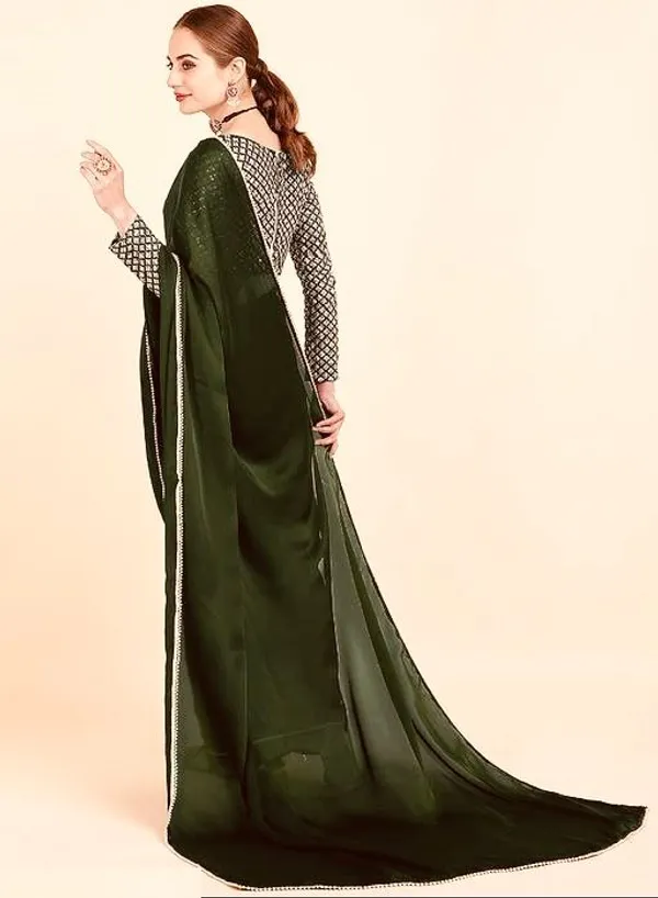 Mehendi_Sana_Silk_Solid_Saree_For_Women_With_Unstitched_Blouse