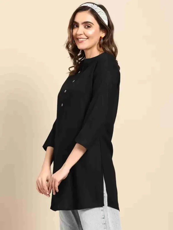 Black_Viscose_Rayon_Solid_Top_For_Women