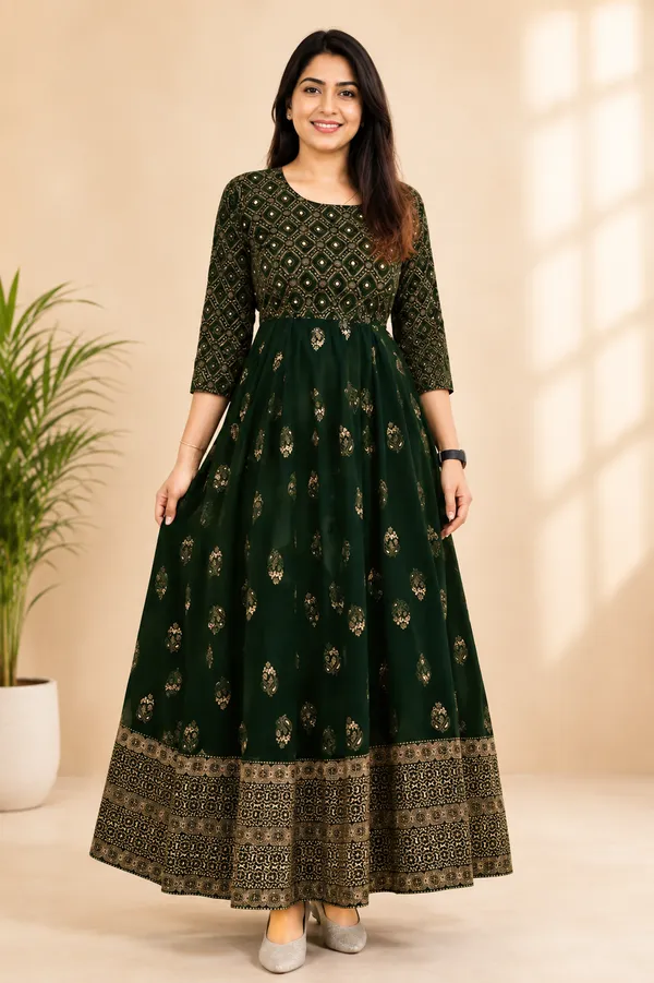 Green_Viscose_Rayon_Printed_Regular_Kurta_For_Women