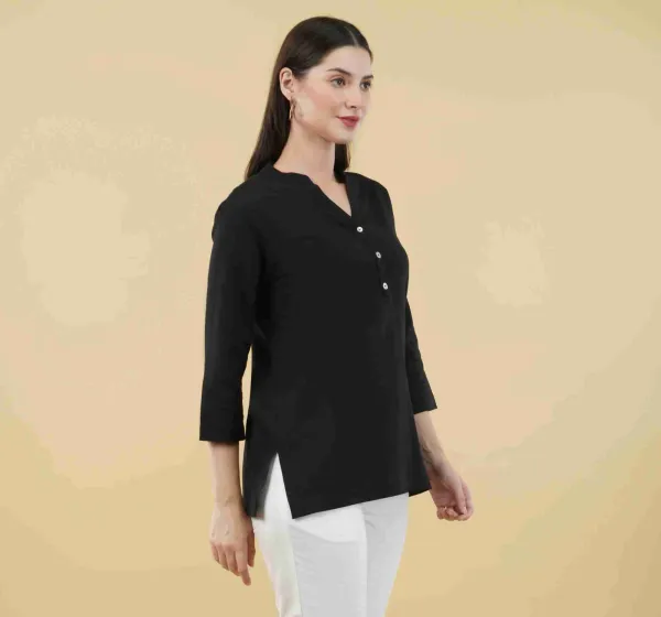 Black_Viscose_Rayon_Solid_Regular_Top_For_Women