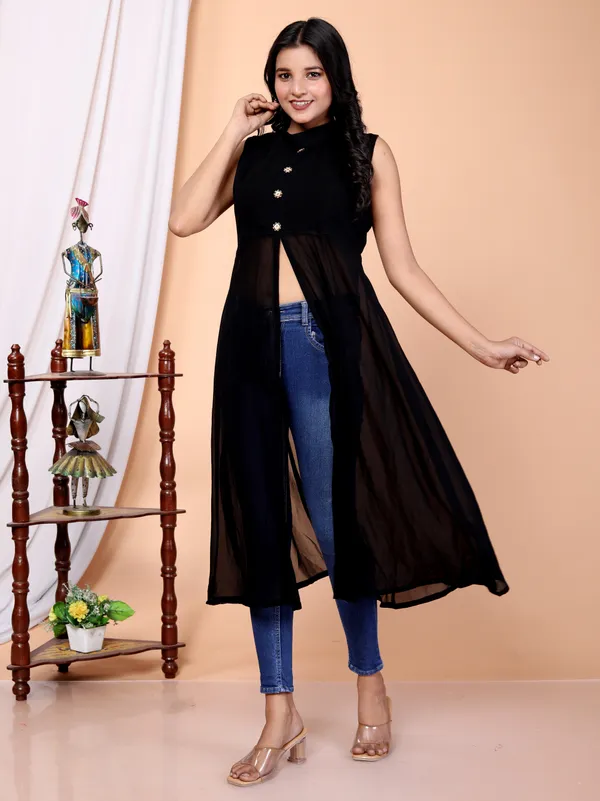 Black_Viscose_Rayon_Printed_Regular_Kurta_For_Women