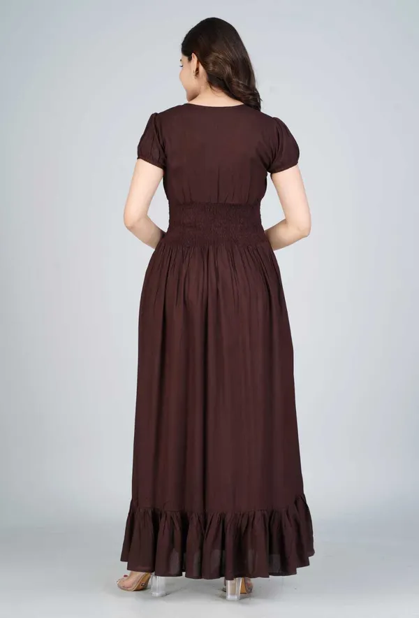 Brown_Viscose_Rayon_Bandhani_Regular_Gown_For_Women