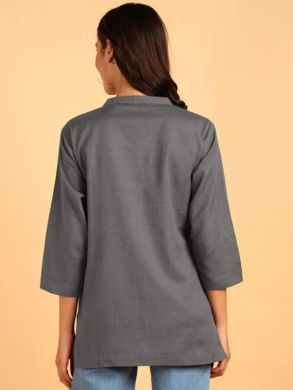 Grey_Cotton_Rayon_Self_Design_Regular_Top_For_Women