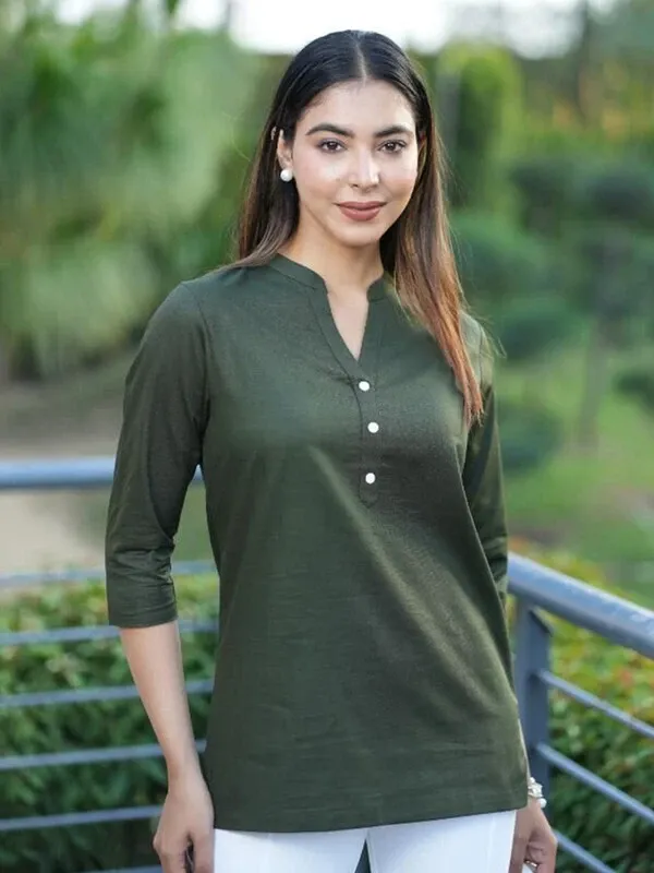 Green_Cotton_Rayon_Self_Design_Regular_Top_For_Women