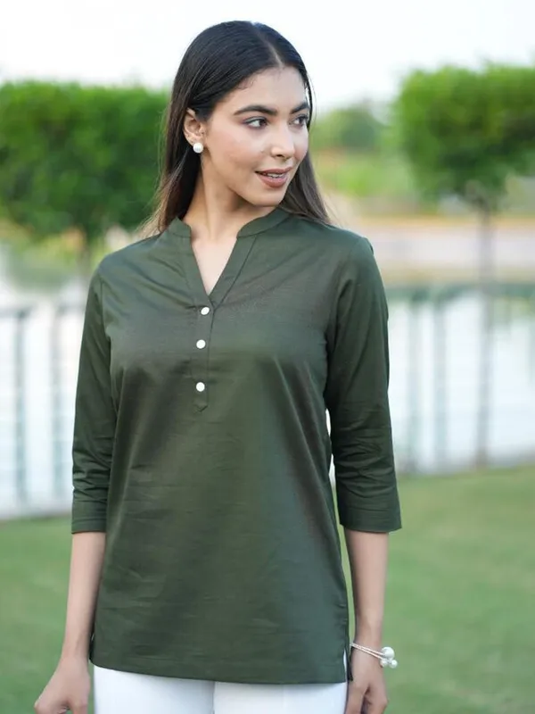 Green_Cotton_Rayon_Self_Design_Regular_Top_For_Women