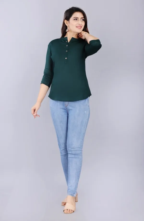 Green_Viscose_Rayon_Solid_Regular_Top_For_Women