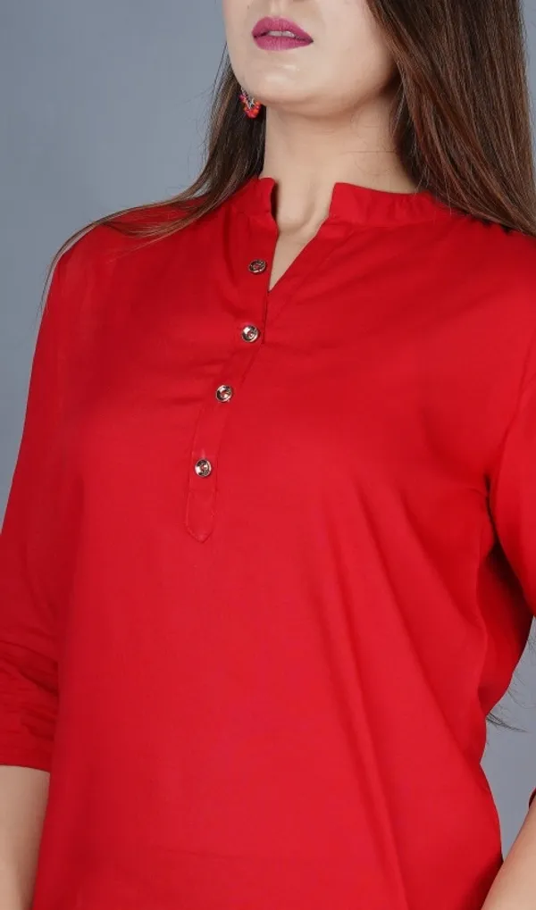 Red_Viscose_Rayon_Solid_Regular_Top_For_Women