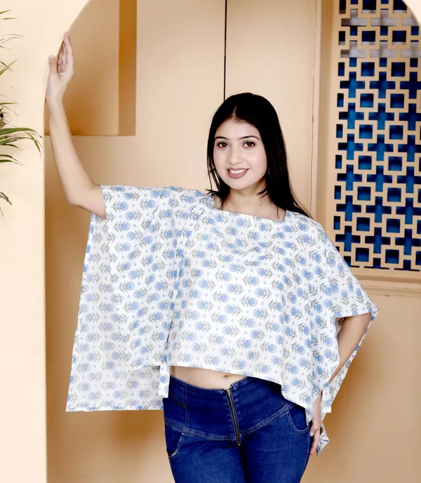 White_Pure_Cotton_Striped_Regular_Crop_Top_For_Women