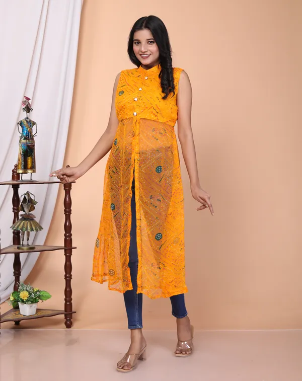 Yellow_Viscose_Rayon_Floral_Print_Kurta_For_Women