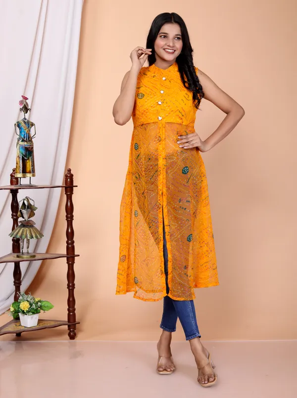 Yellow_Viscose_Rayon_Floral_Print_Regular_Kurta_For_Women