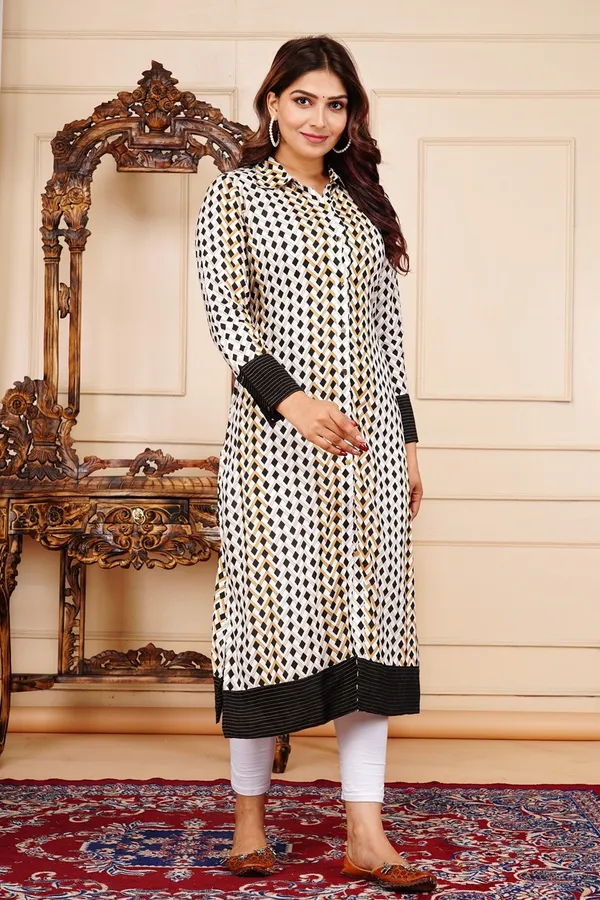 Grey_Viscose_Rayon_Printed_Regular_Kurta_For_Women