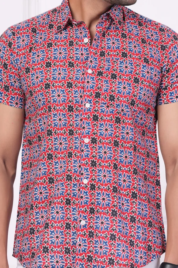 Red_&_Blue_&_Black_Cotton_Stylish_Half_Sleeve_Shirt_For_Mens