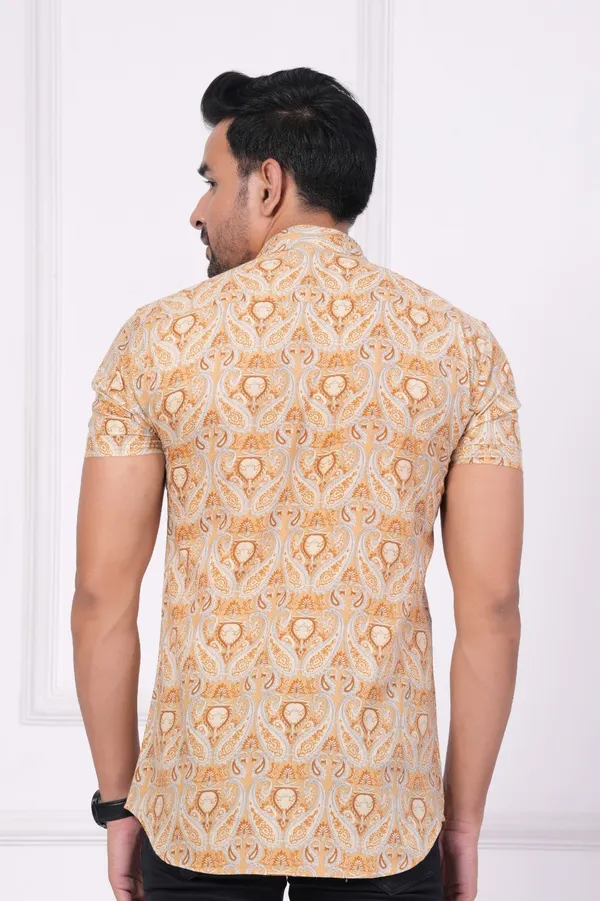 Multicolor_Cotton_Stylish_Half_Sleeve_Shirt_For_Mens