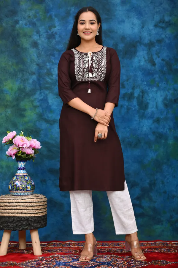 Maroon_Viscose_Rayon_Printed_Regular_Kurta_&_Palazzo_Set_For_Women