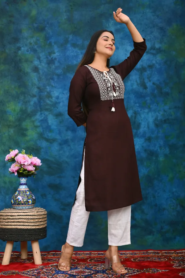 Maroon_Viscose_Rayon_Printed_Regular_Kurta_&_Palazzo_Set_For_Women