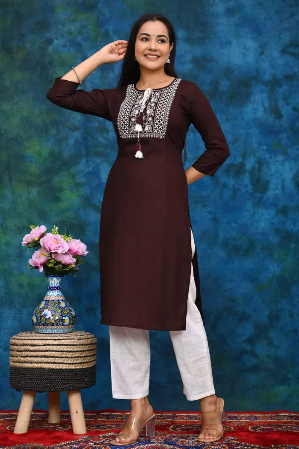 Maroon_Viscose_Rayon_Printed_Regular_Kurta_&_Palazzo_Set_For_Women