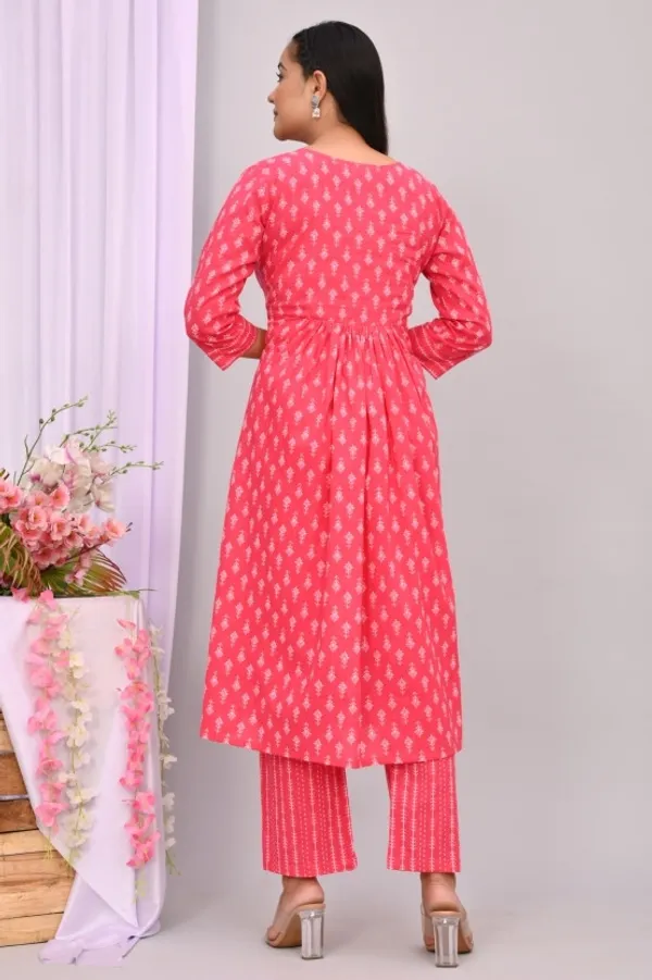 Orange_Viscose_Rayon_Printed_Regular_Kurta_&_Palazzo_Dupatta_Set_For_Women