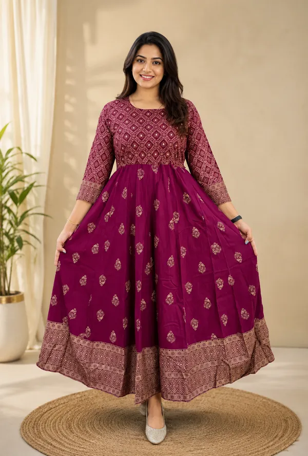 Pink_Viscose_Rayon_Printed_Regular_Gown_For_Women