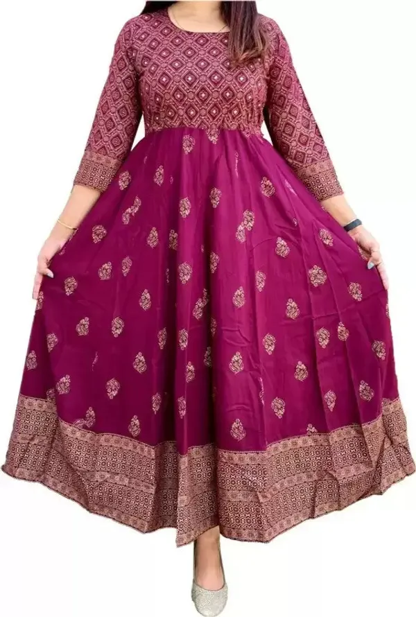 Pink_Viscose_Rayon_Printed_Regular_Gown_For_Women