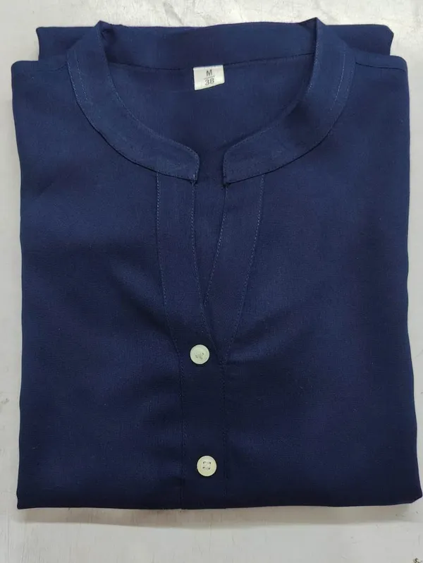 Blue_Viscose_Rayon_Solid_Regular_Kurta_For_Women