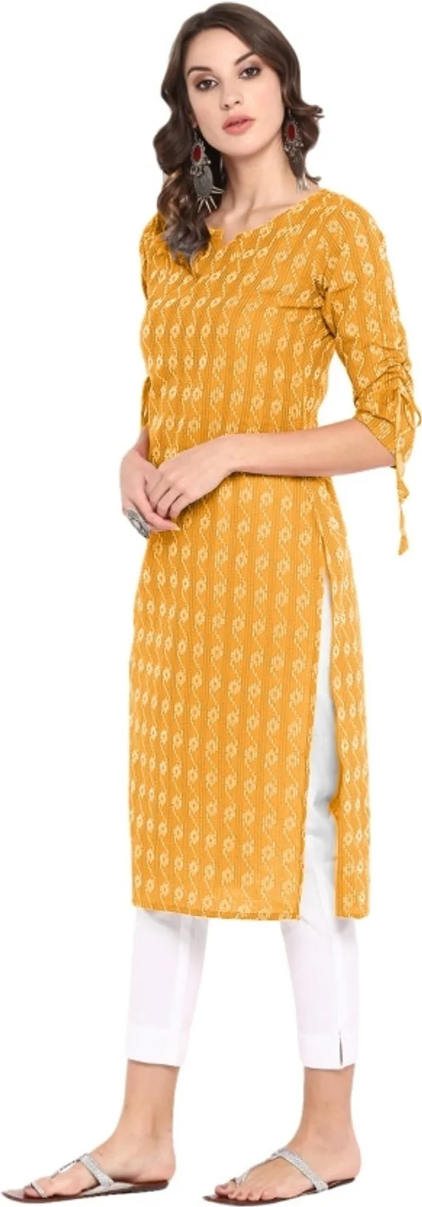 Yellow_&_Beige_Viscose_Rayon_Printed_Regular_Kurta_For_Women