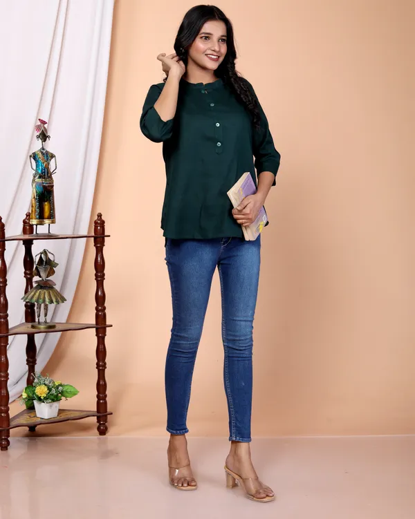 Green_Viscose_Rayon_Solid_Regular_Top_For_Women