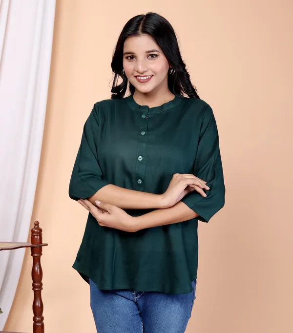 Green_Viscose_Rayon_Solid_Regular_Top_For_Women