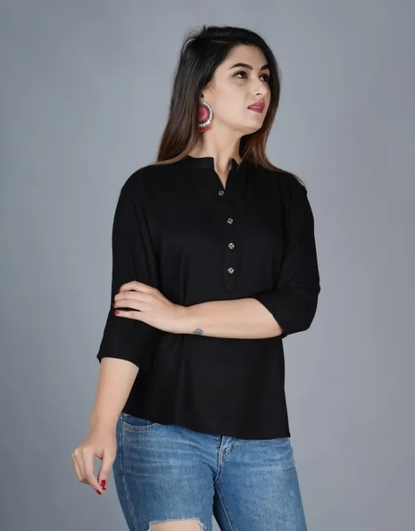 Black_Viscose_Rayon_Solid_Regular_Top_For_Women