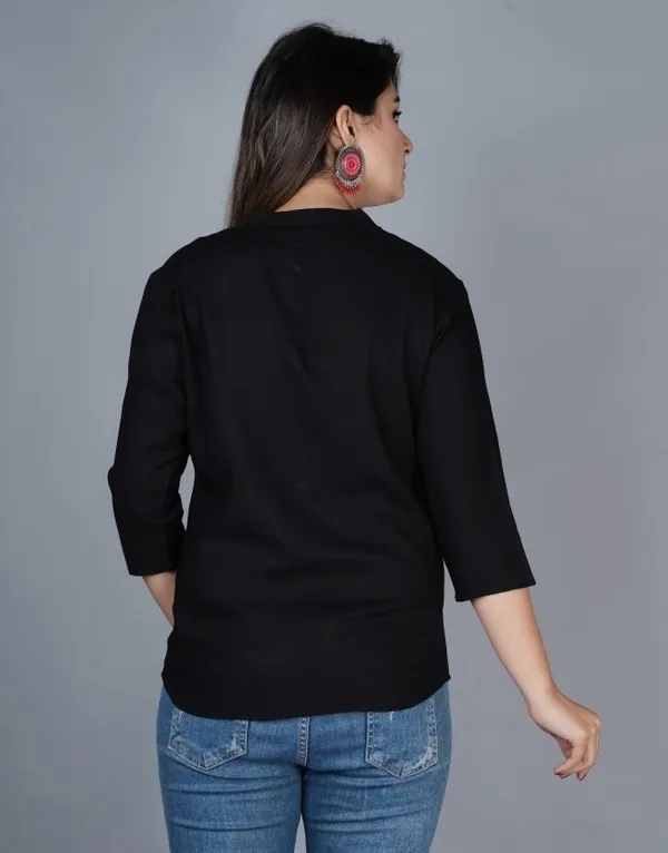 Black_Viscose_Rayon_Solid_Regular_Top_For_Women