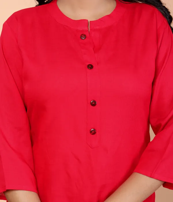 Red_Viscose_Rayon_Solid_Regular_Top_For_Women