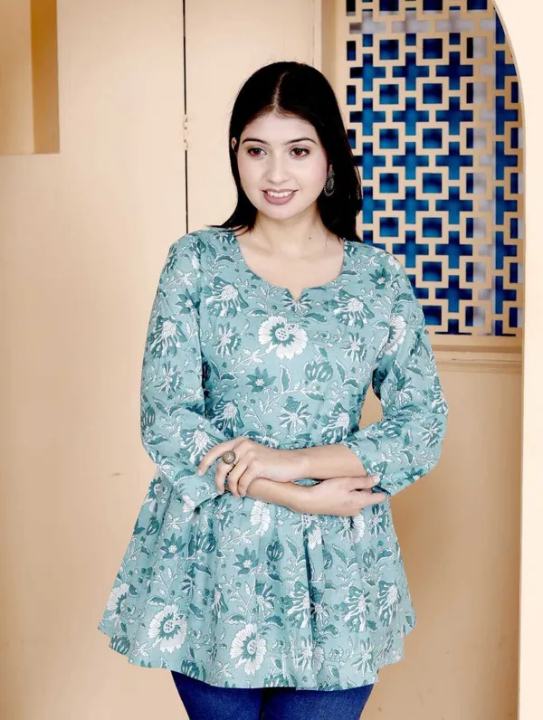 Multicolor_Pure_Cotton_Printed_Regular_Top_For_Women