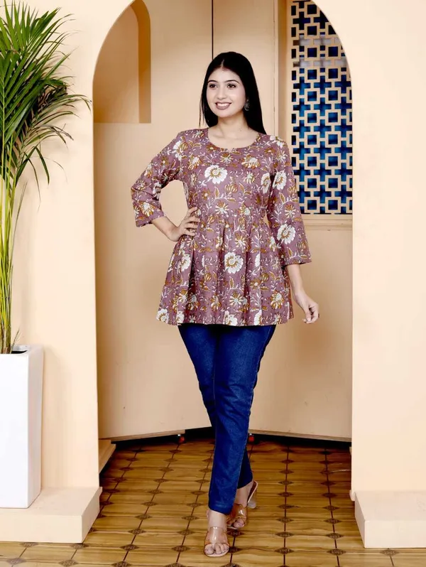 Multicolor_Pure_Cotton_Printed_Regular_Top_For_Women