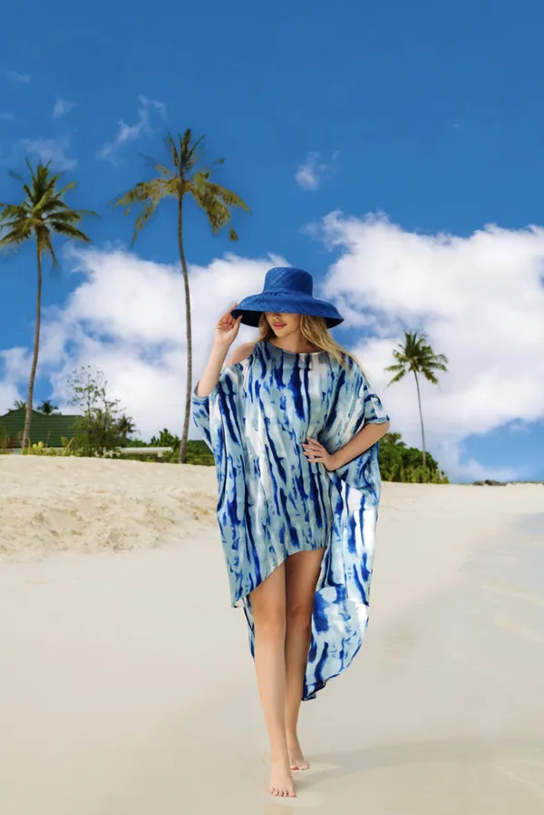 Blue_Tie-Dye_Kaftan_Dress_–_Asymmetrical_Beach_Cover-Up