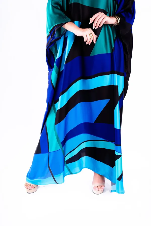 Bold_Abstract_Print_Kaftan_in_Blue_&_Black_Dress_For_Women_