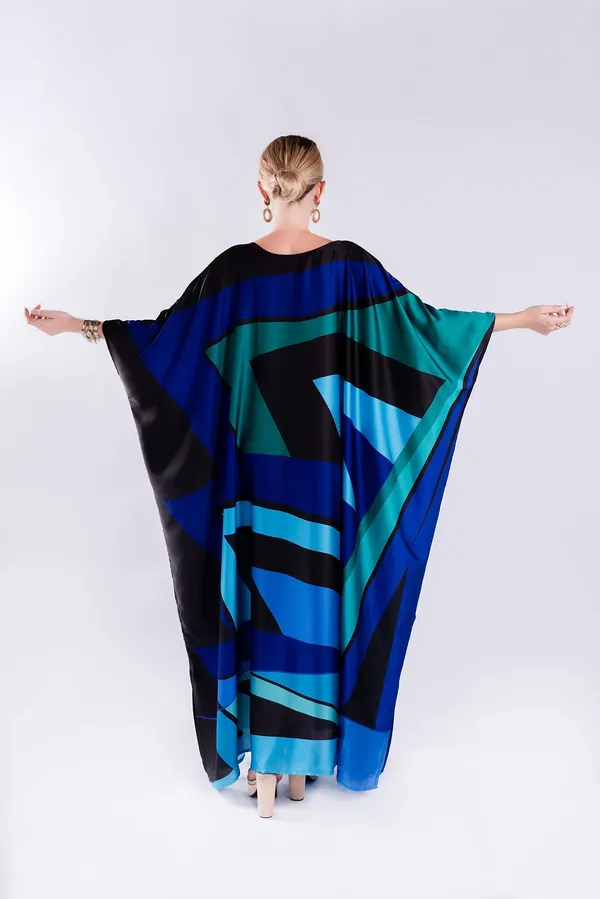 Bold_Abstract_Print_Kaftan_in_Blue_&_Black_Dress_For_Women_