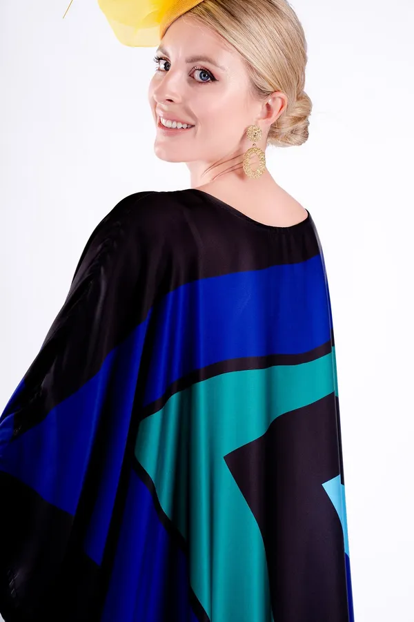 Bold_Abstract_Print_Kaftan_in_Blue_&_Black_Dress_For_Women_