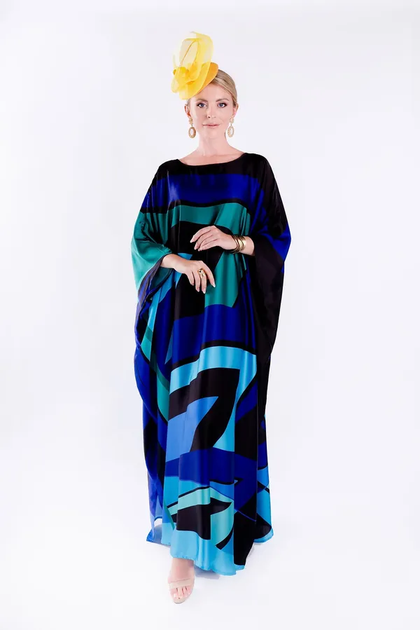Bold_Abstract_Print_Kaftan_in_Blue_&_Black_Dress_For_Women_